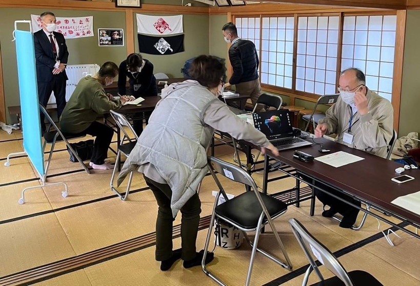 マイナポイントの相談の様子