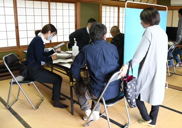 マイナンバーカード申請受付の様子
