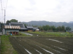 現在は民家や畑となった白木陣屋跡の写真