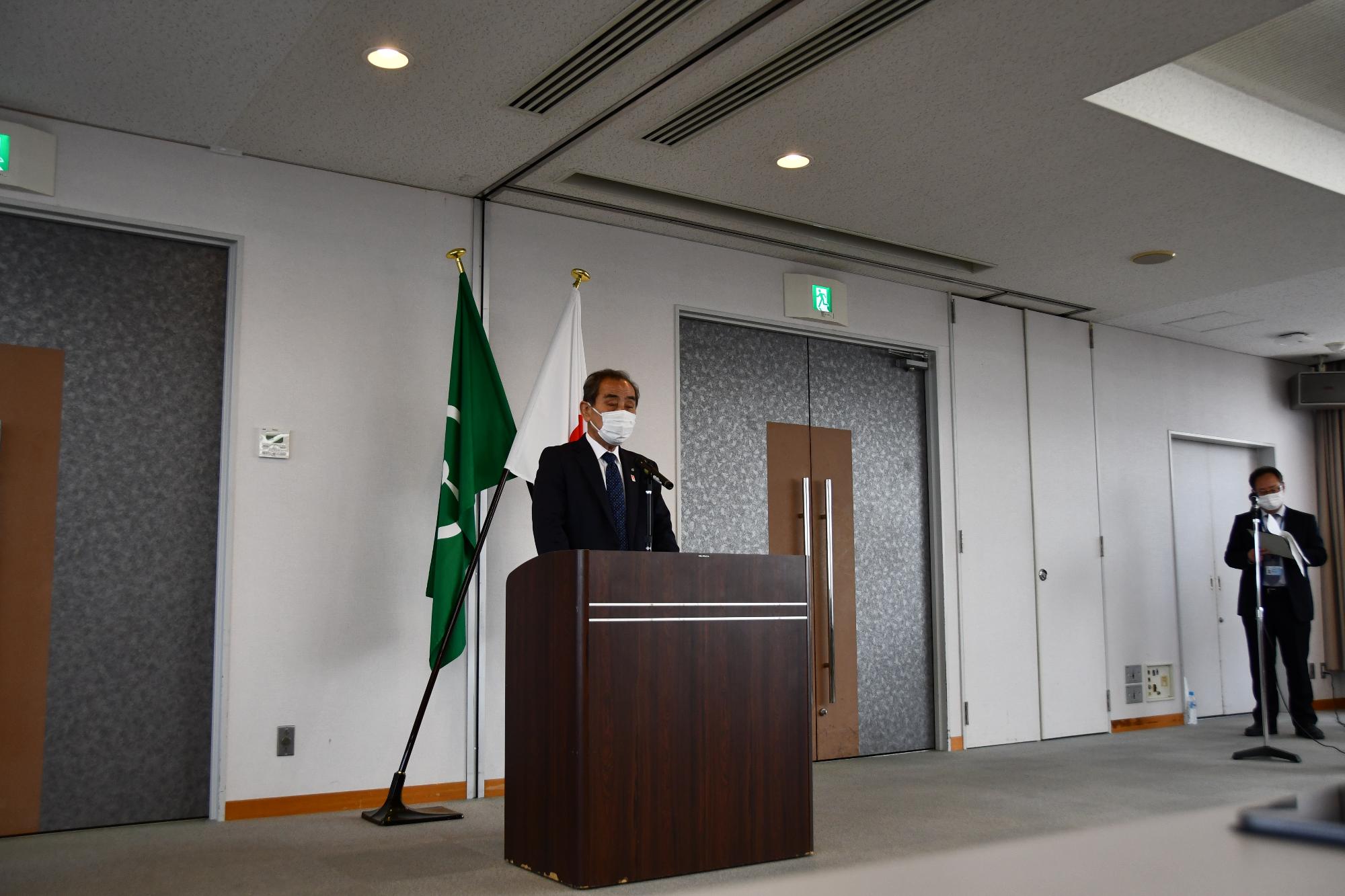 森田町長訓示