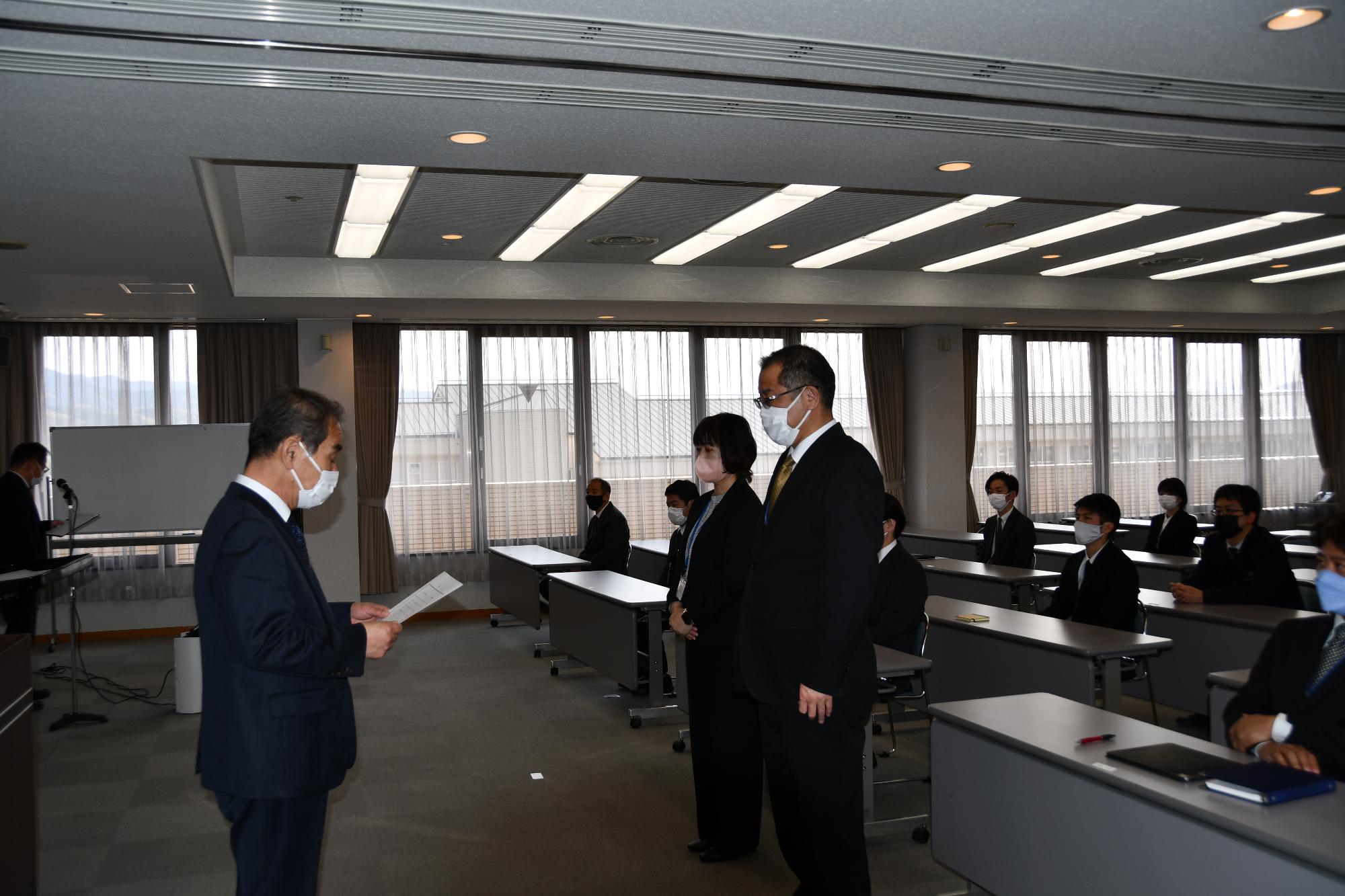 辞令交付