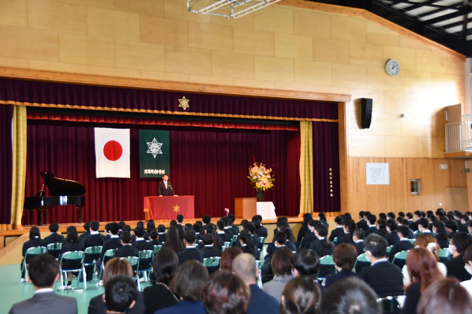 寺田校長式辞