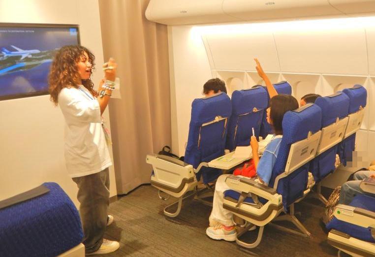 1日目TGG飛行機内体験